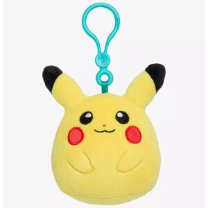 Squishmallows Pokémon Pikachu Plush Bag Clip - NWT